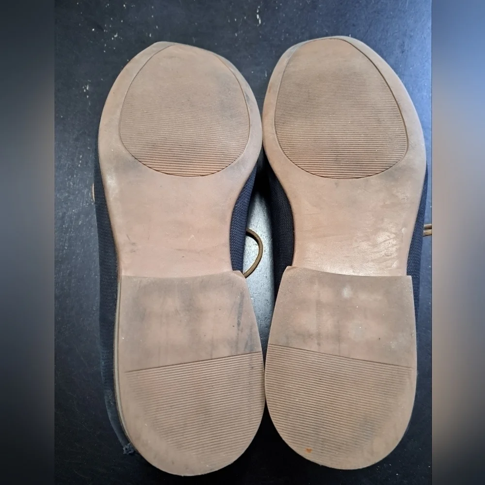 Vintage Dorothy Gaynor Navy Blue Suede Shoes